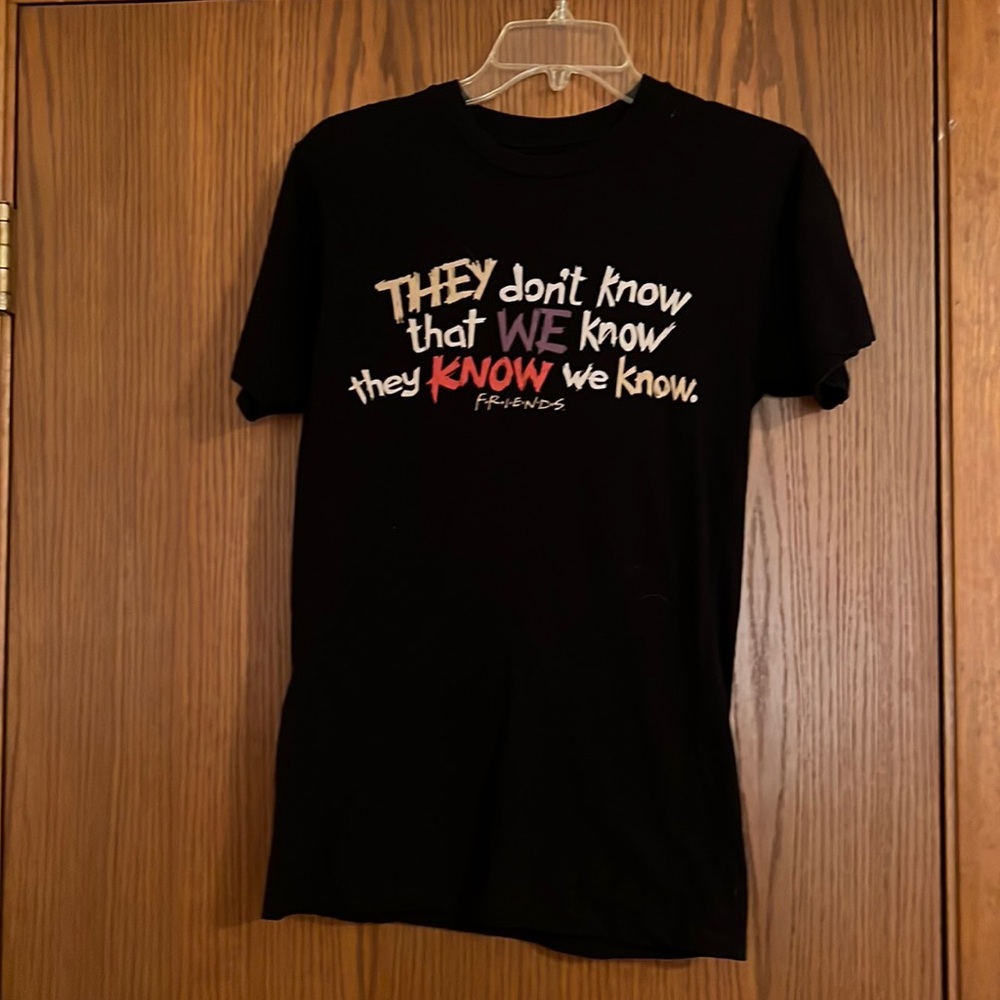 Small friends black shirt- never worn
